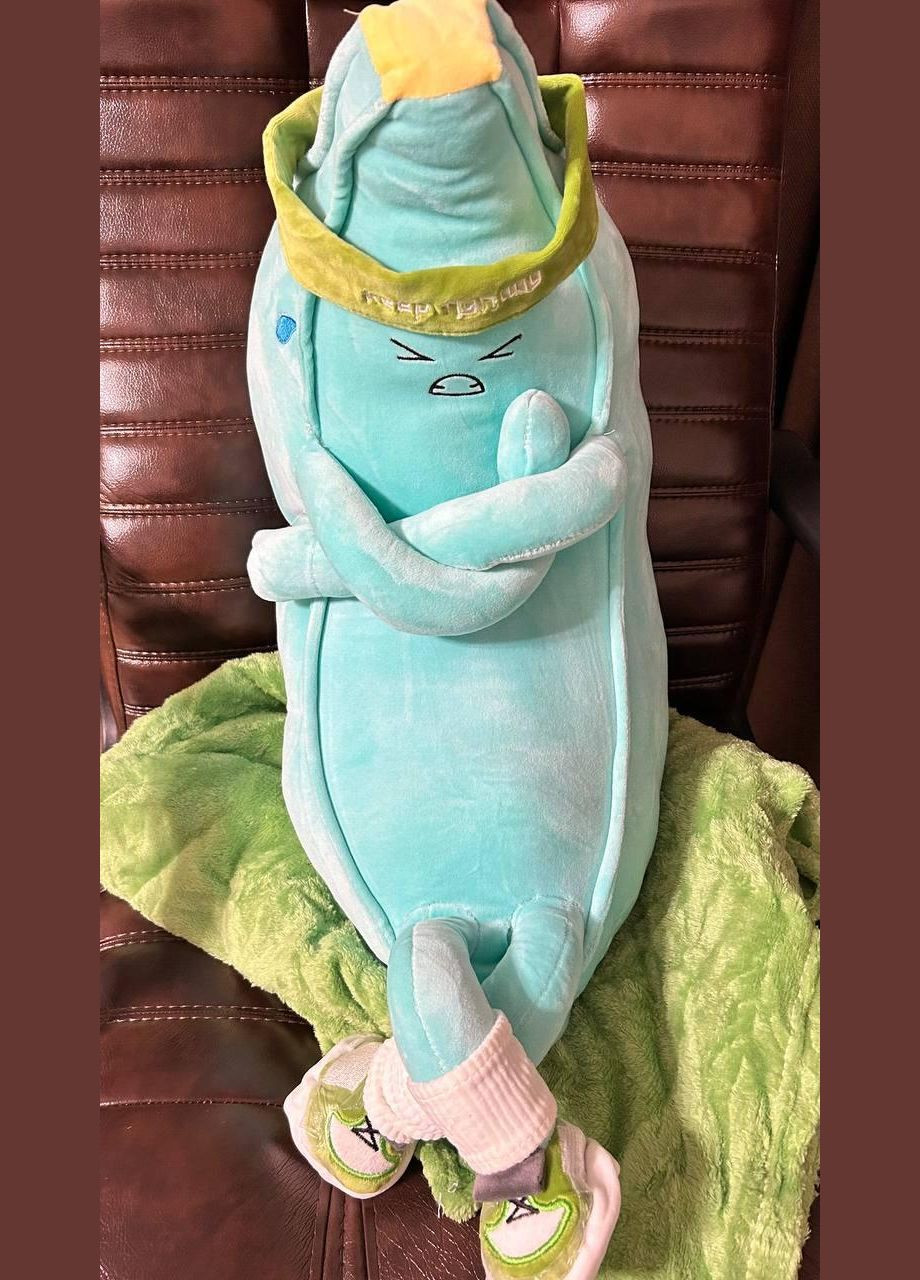 Плед-подушка іграшка 3 в 1 м'яка дитяча банан Блакитний (П4К-banan-001-01) No Brand (308754768)