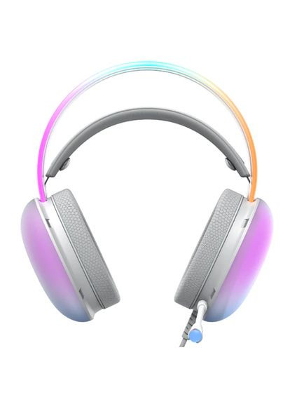 Ігрові навушники з мікрофоном HVH2037d RGB, білі Havit (282313781)