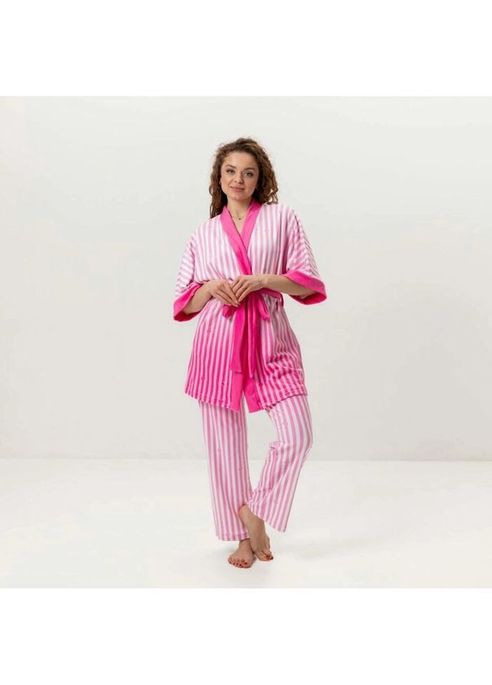 Комбінована всесезон комплект жіночий з плюшевого велюру штани та халат victoria’s secret pink 3432_m 16012 m FlexDress
