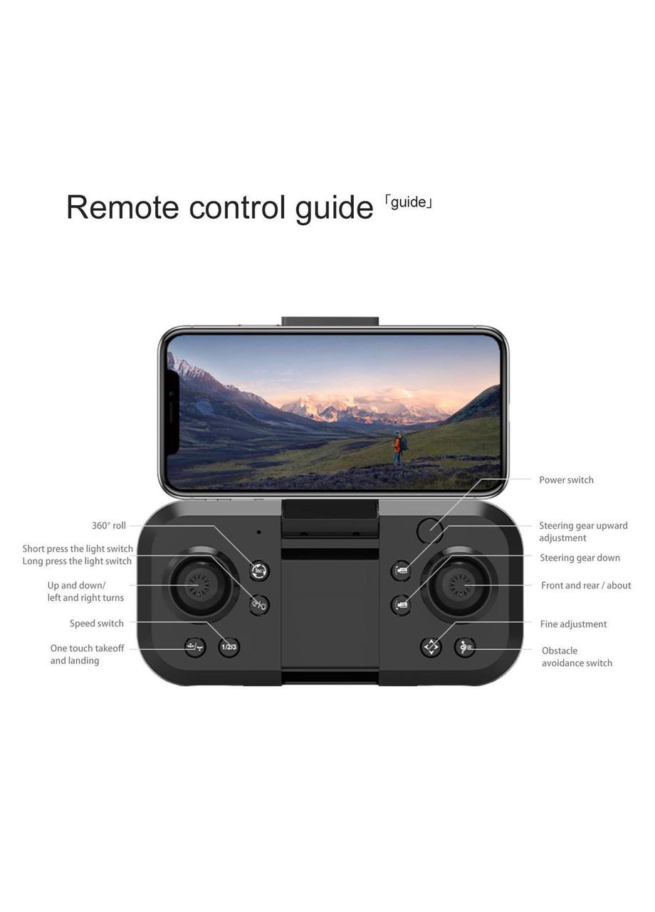 Квадрокоптер CWa YT163 с HD с кейсом Черный (Н051036) No Brand (332211325)