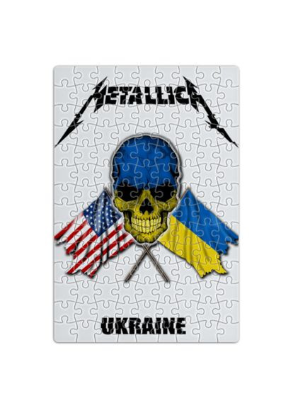 Пазл Metallica Ukraine (белый фон) Fat Cat (283023615)