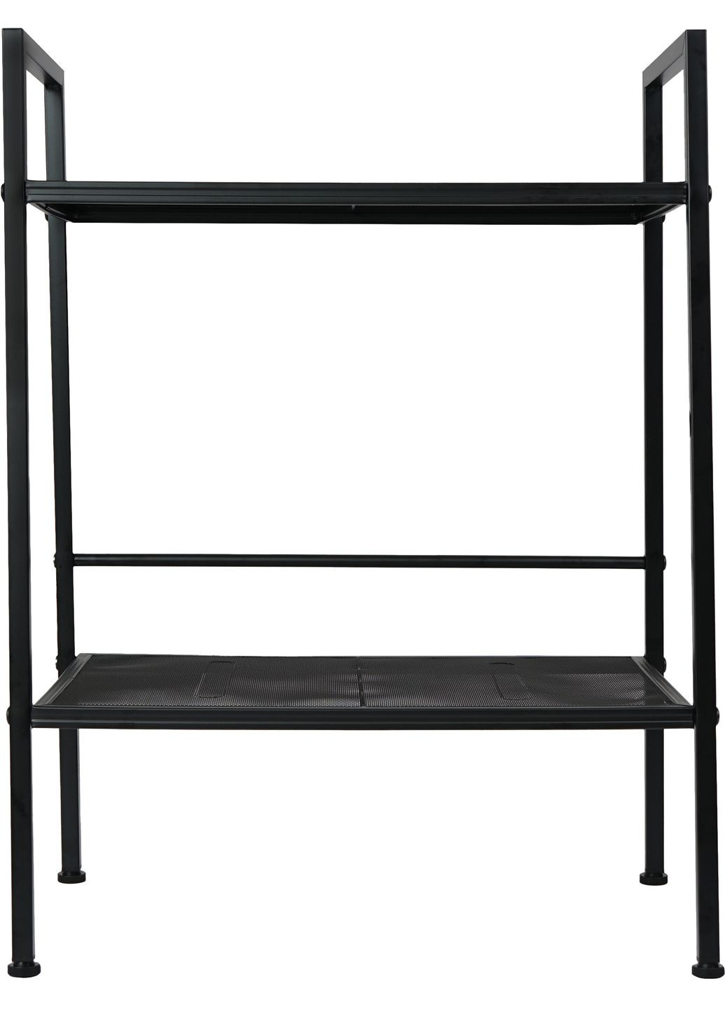Этажерка 2-х ярусная металлическая 60х35х80.5 см Черная (EF-6035-2) Eco Fabric (317540312)