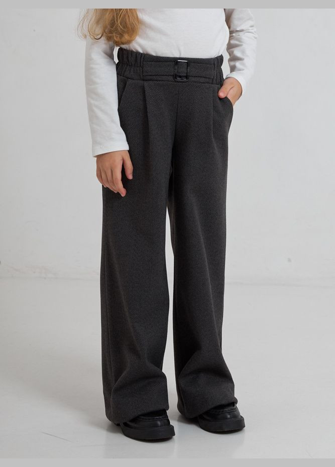 Серые зимние брюки No Brand