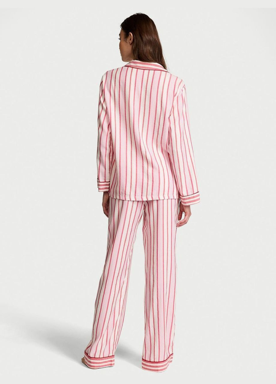 Біла всесезон жіноча піжама (сорочка+штани ) flannel pajama біла сорочка + брюки Victoria's Secret