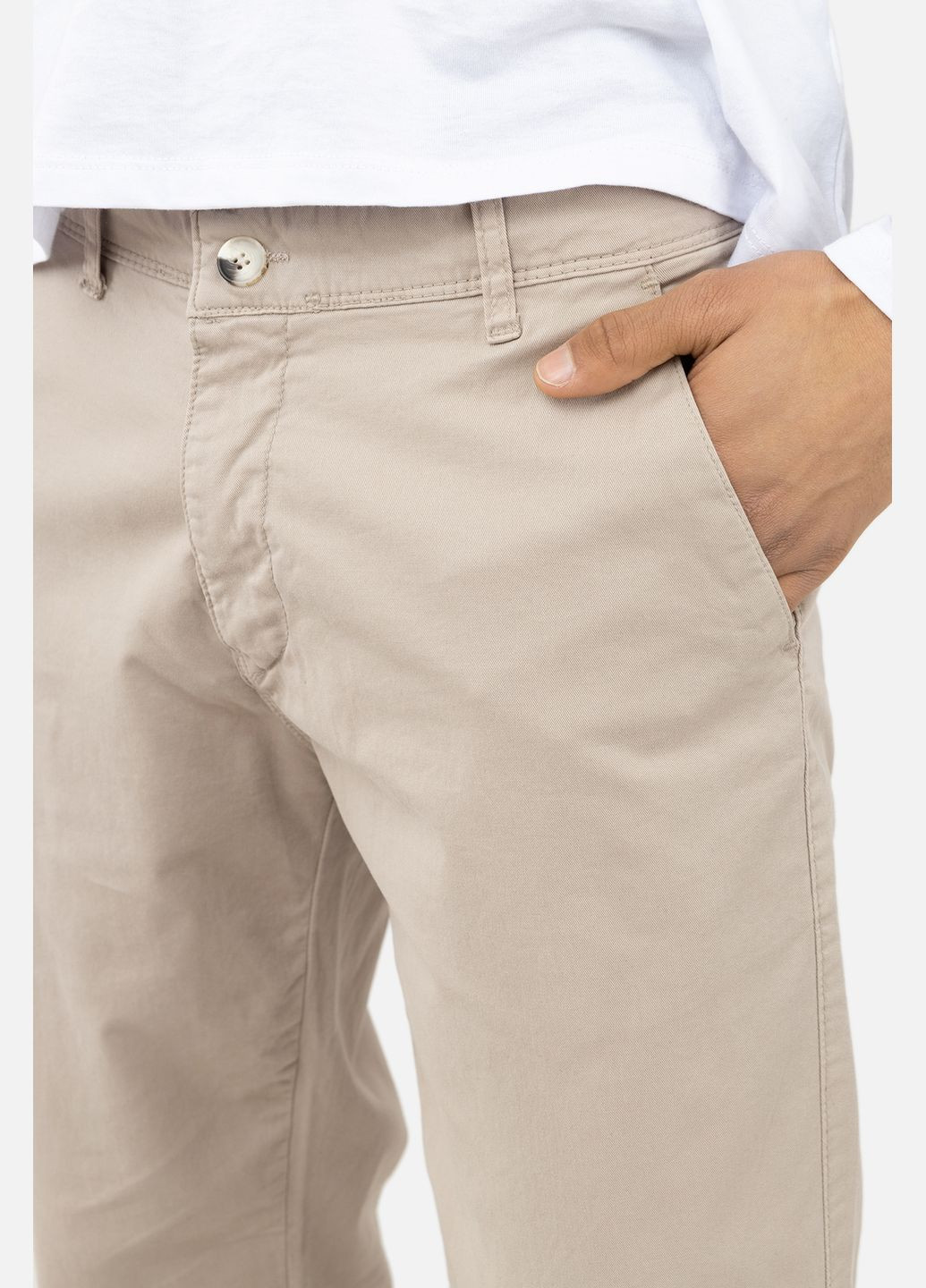 Бежевые демисезонные брюки Xleon