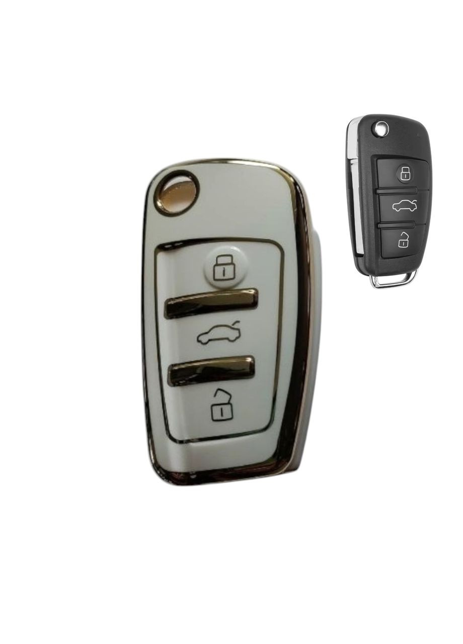 Чохол для ключа, зі золотою рамкою Audi (331018316)