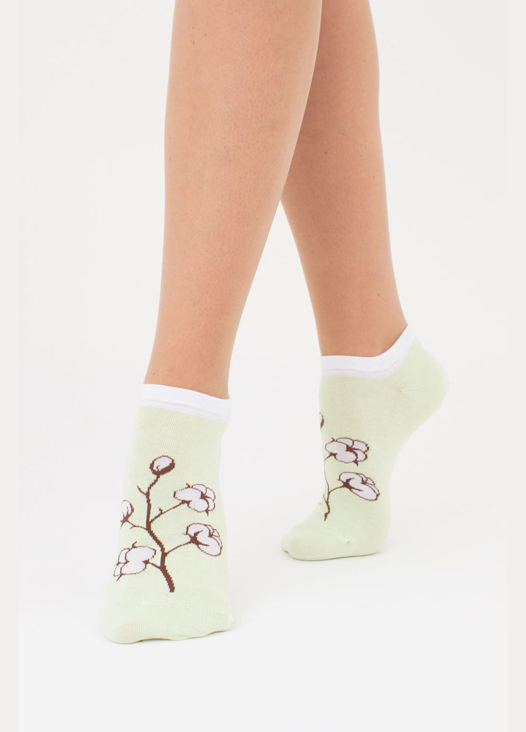 Зелені набір жіночих шкарпеток 2 пари Giulia абстрактні (302820496)