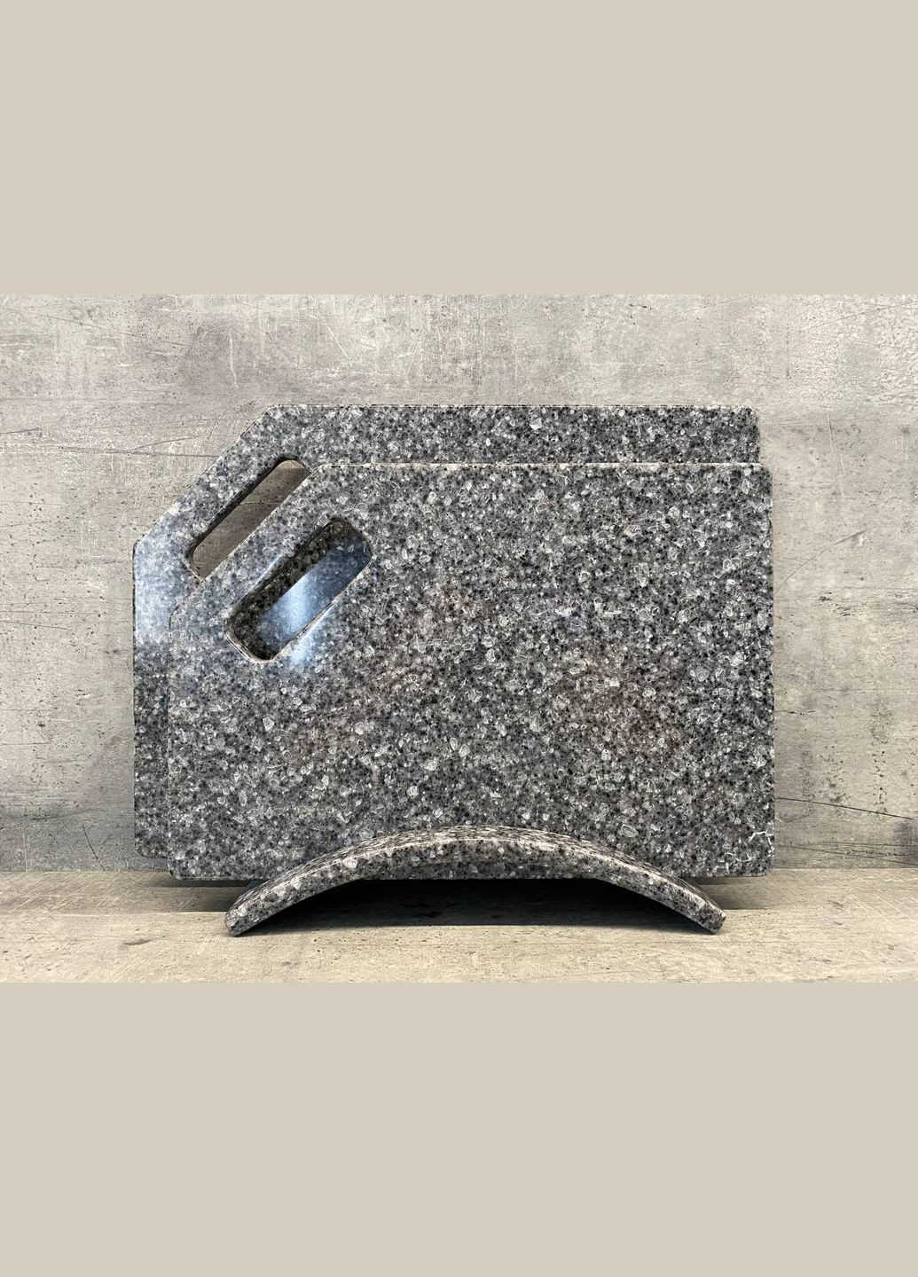 Набір кухонних дошок на підставці зі штучного акрилового каменю Zenith 2 шт No Brand (323013525)