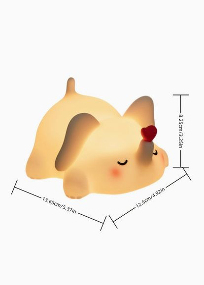 Нічник силіконовий Слоник з акумулятором 1200 мАг G-345 No Brand (330643018)