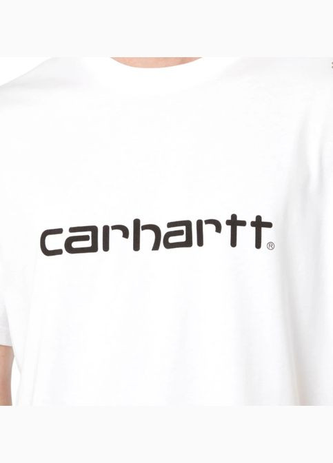 Біла футболка wip script t-shirt Carhartt