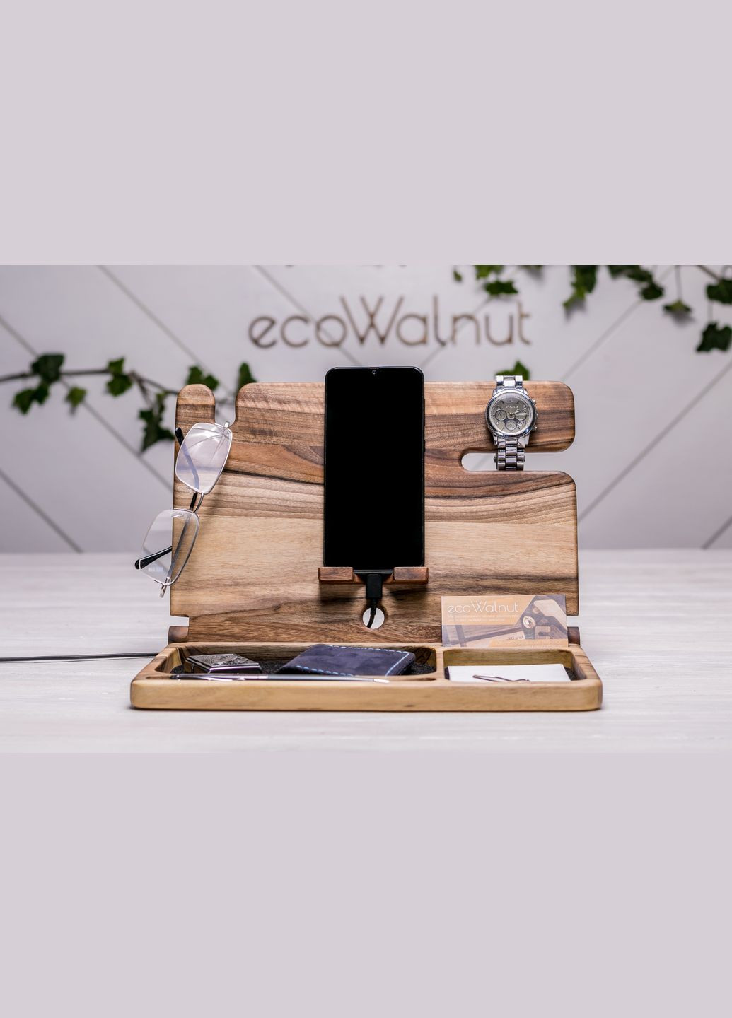 Органайзер для телефона и часов «iBook» Удобный органайзер для Ваших вещей EcoWalnut (293850368)