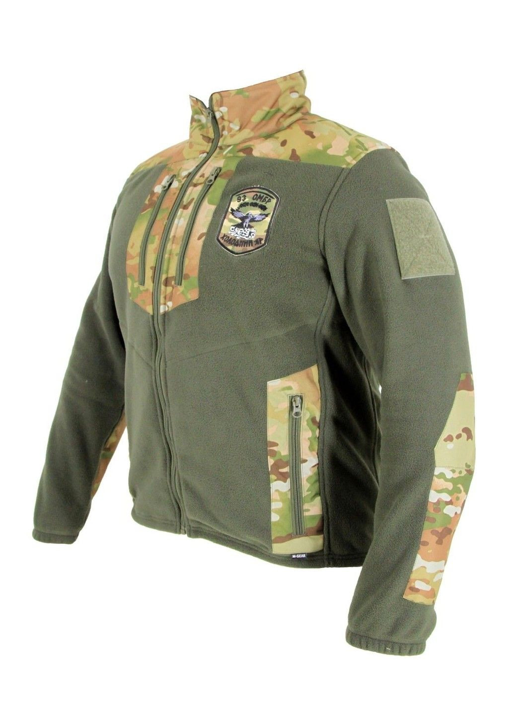 Кофта військова 93ОМБР ворон fleece хакі Cordura mc M-GEAR (341084655)