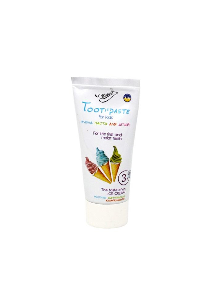 Зубна паста для дітей Ice-cream 50 мл Nature (329751042)
