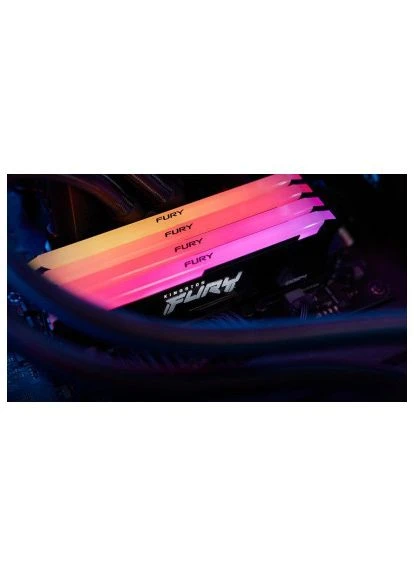 Модуль памяти для компьютера (KF432C16BB2AK2/64) Kingston FURY DDR4 64GB (2x32GB) 3200 MHz Beast RGB Black (400039409)