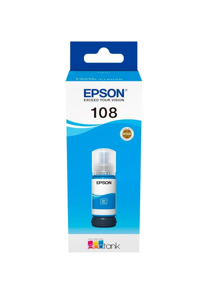 Контейнер з чорнилом 108 EcoTank L8050/L18050 cyan (C13T09C24A) Epson (348057495)