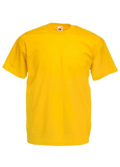 Жовта футболка чоловіча valueweight (061036038l) Fruit of the Loom