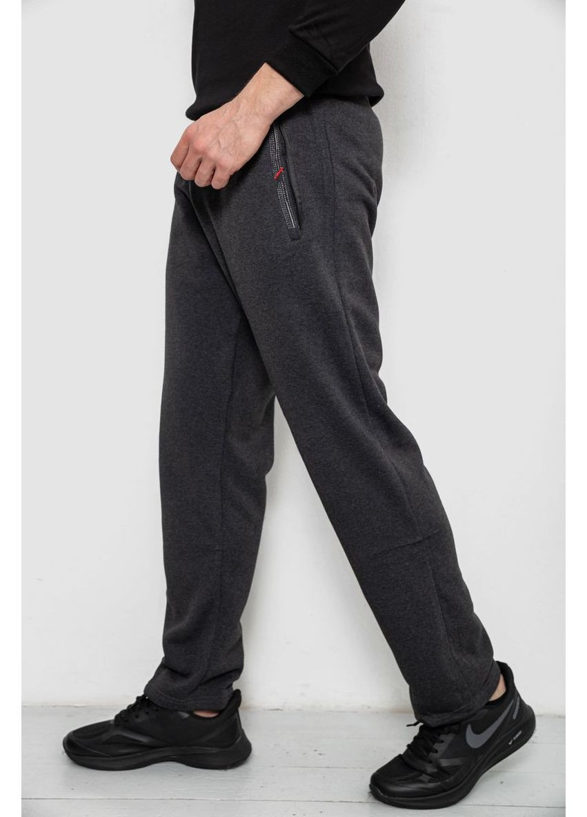 Спортивні штани чоловічі на флісі, колір чорний, 244R41753 Ager (364840488)