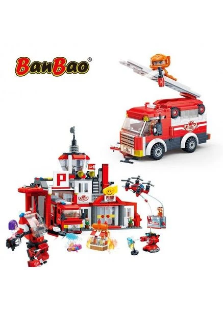 Конструктор сити Команда пожарных BanBаo 7130 Banbao (376163800)