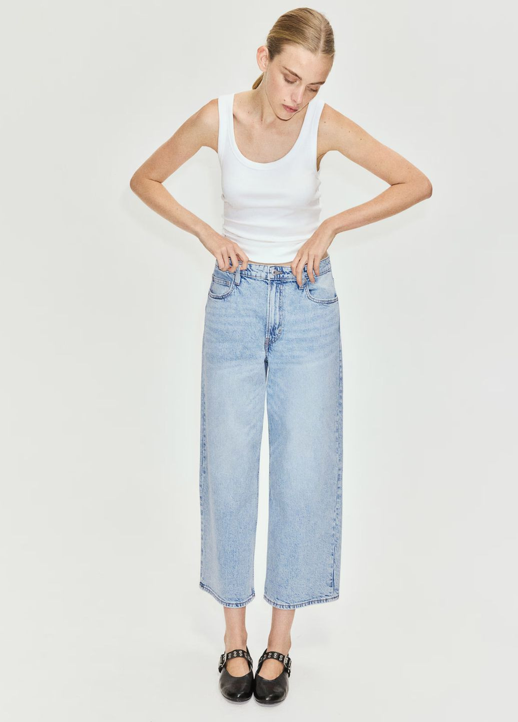 Широкие джинсы H&M - (356671090)