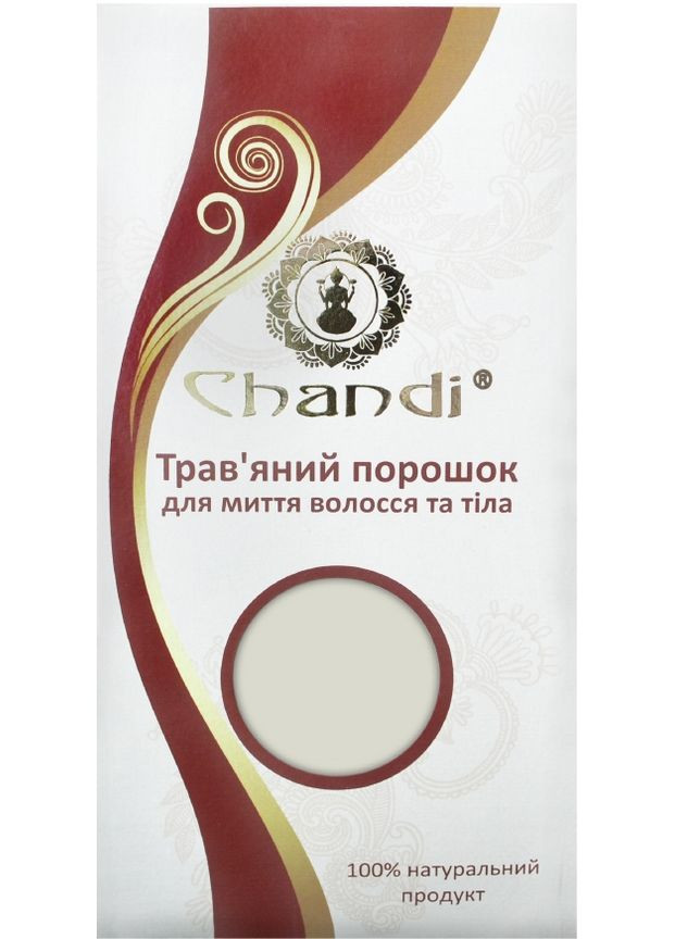 Трав'яний порошок для миття волосся і тіла 100g (2-442828) Chandi (369791699)
