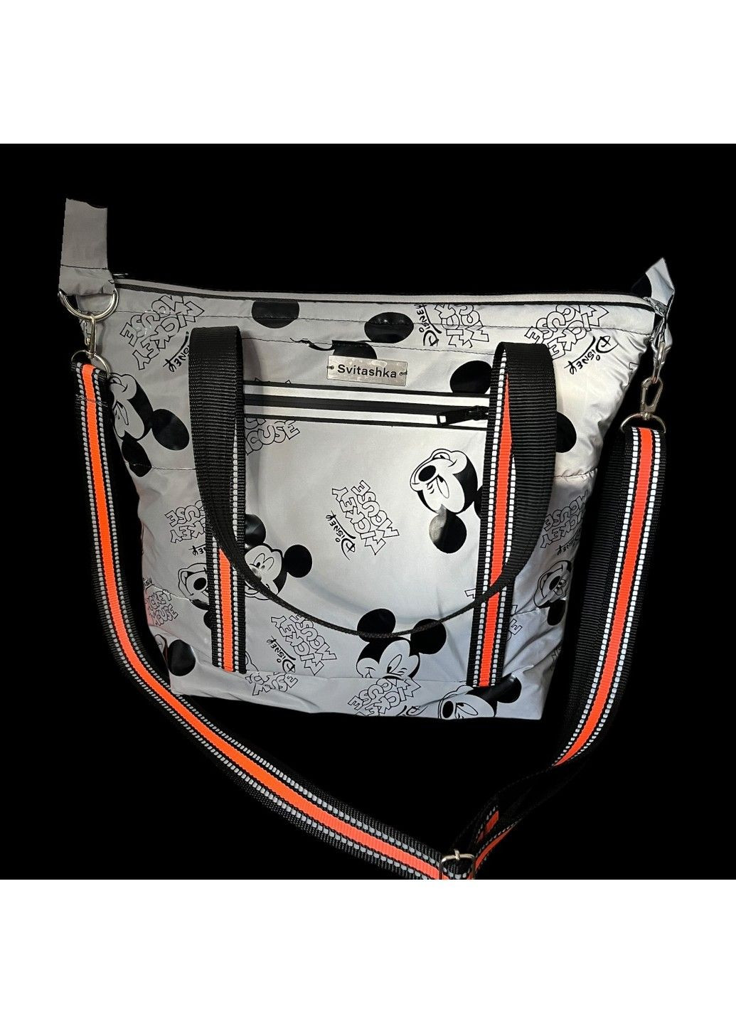 Дутая, стеганая, светоотражающая сумка Svitashka, размер M No Brand (311300781)
