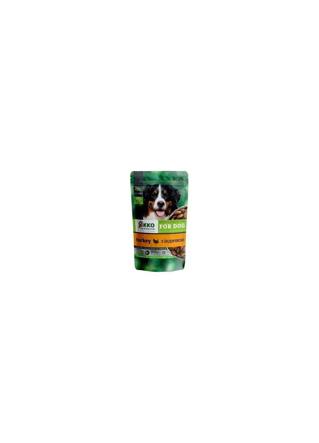 Сухой корм Ekko гранула для взрослых собак средних и крупных пород с индейкой 400 г 4820249130032 Екко Гранула (266274704)