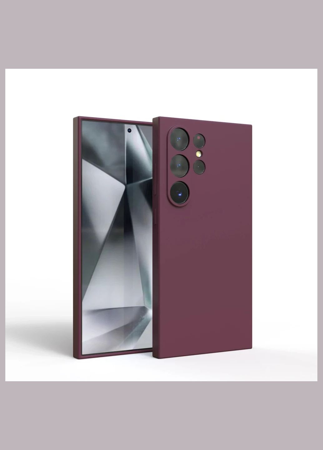 Силиконовый чехол для Galaxy S24 Ultra микрофибра soft touch Samsung (322212418)