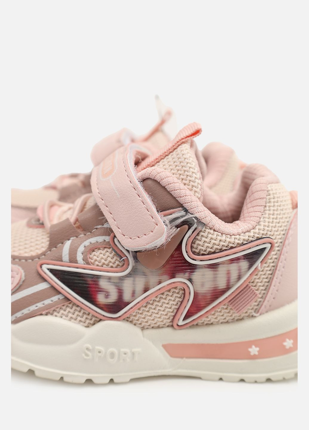 Рожеві осінні кросівки для дівчинки, на пласкій підошві колір рожевий cb-00273974 Kimboo