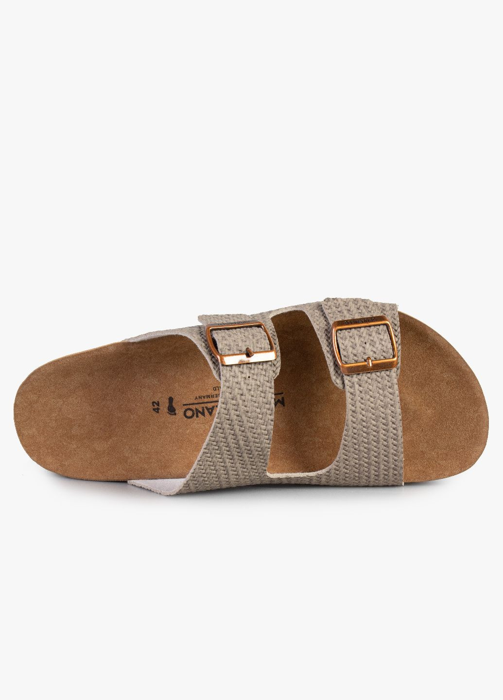 Серые повседневные шлепанцы и сабо мужские бренда 9301387_(1) Grunwald