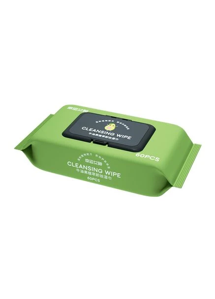 Салфетки для снятия макияжа Disposable Makeup Remover Wipes с экстрактом авокадо 60 шт Foreo (394590519)