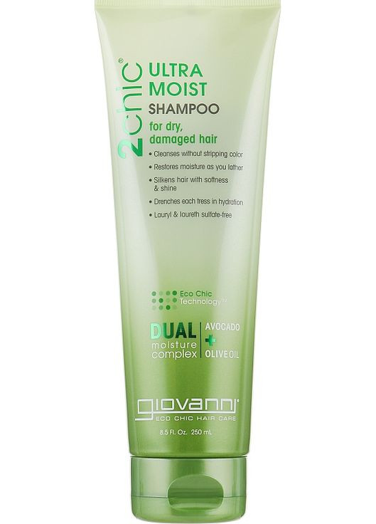 Зволожувальний шампунь для волосся 2chic Ultra-Moist Shampoo Avocado & Olive Oil 710ml (85541-32110) Giovanni (368615295)