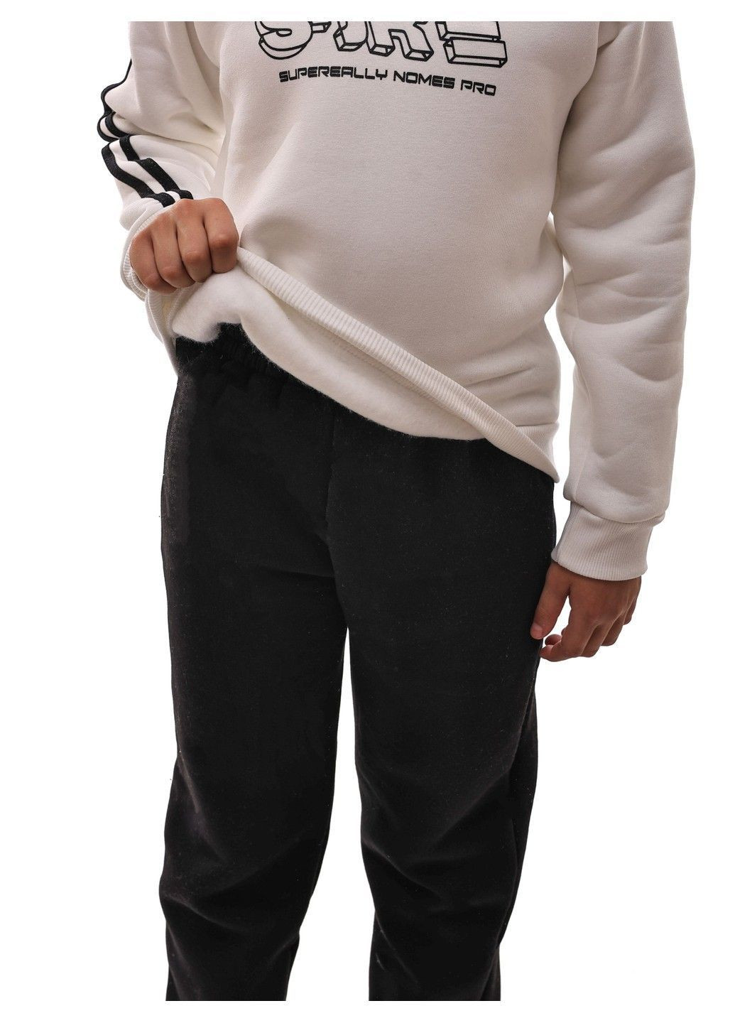 No Brand світшот для хлопчика підлітка молочний трикотаж