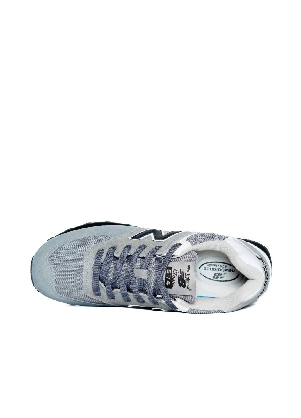 Сірі Осінні кросівки чоловічі new balance grey silver black No Brand 574