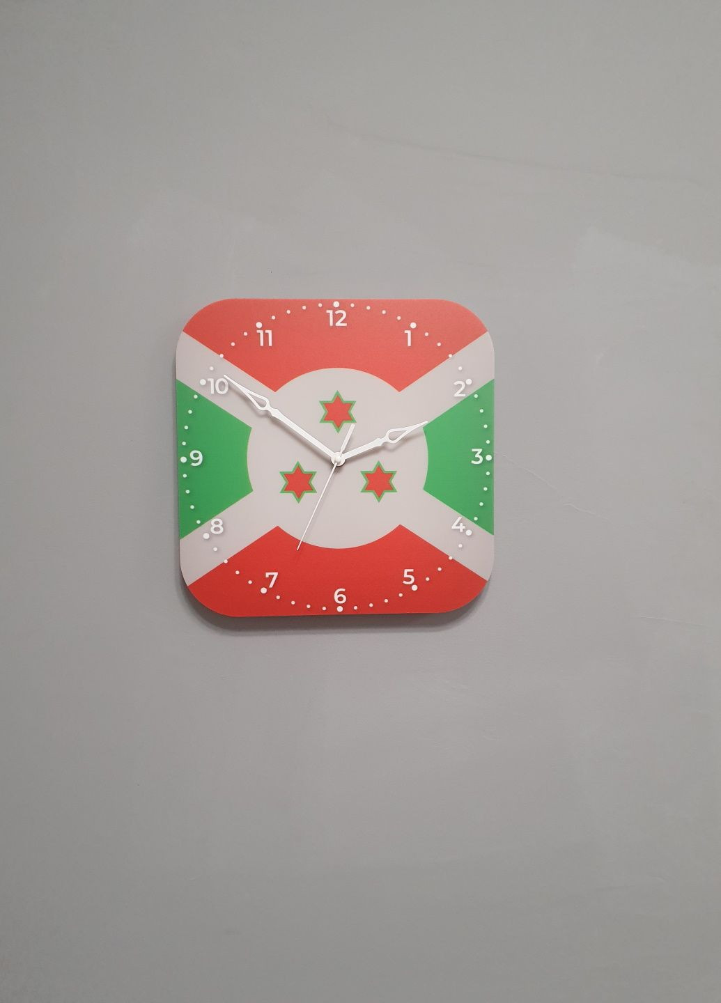 Годинник настінний прапор Бурунді No Brand (321973395)