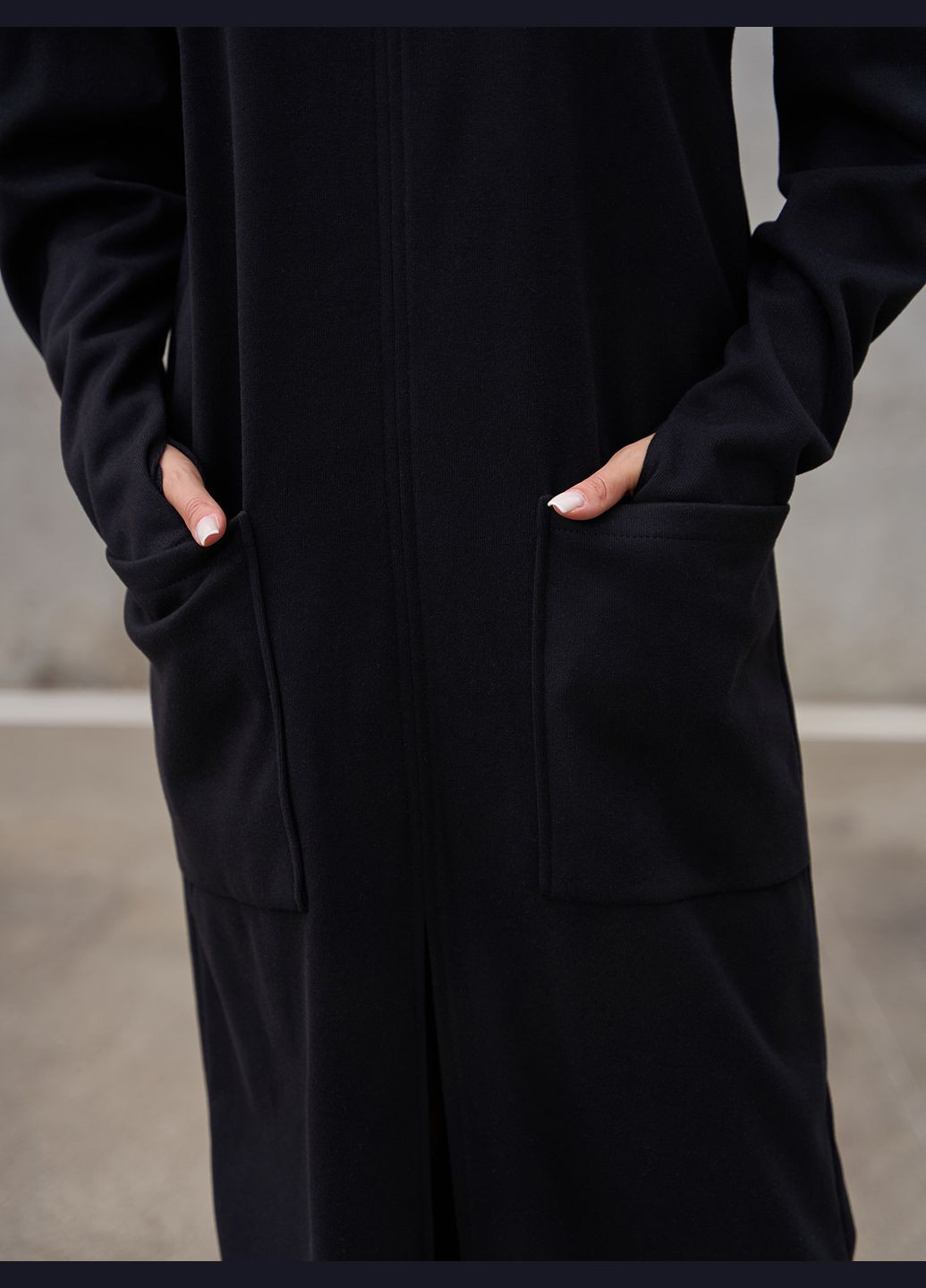 Чорна повсякденний сукні сукня-водолазка ISSA PLUS однотонна