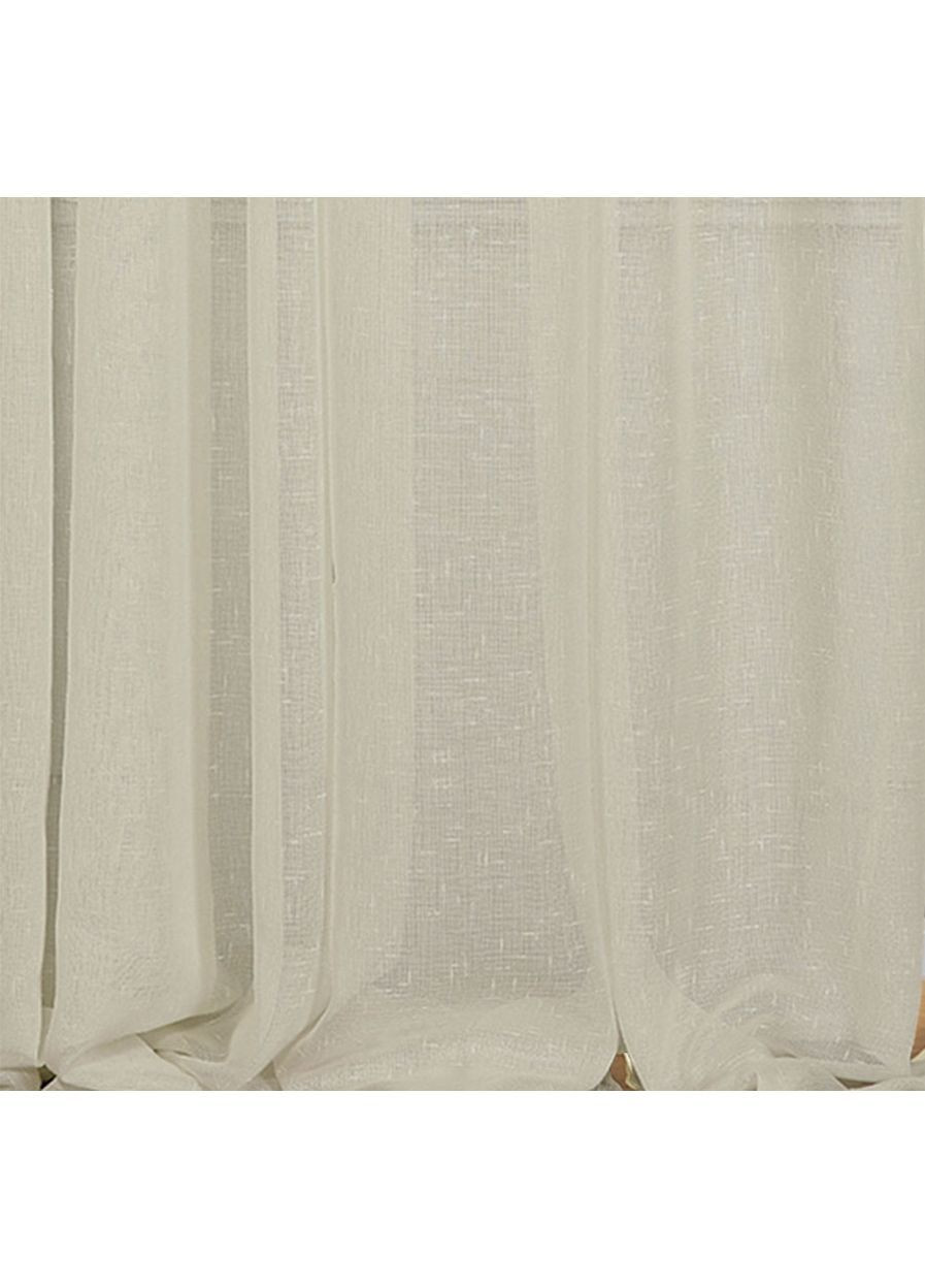 Комплект тюль коротка Pivdenne 145х170 см 2 шт. льон Naturelstons бежевий (20103-170-2) No Brand (368993015)