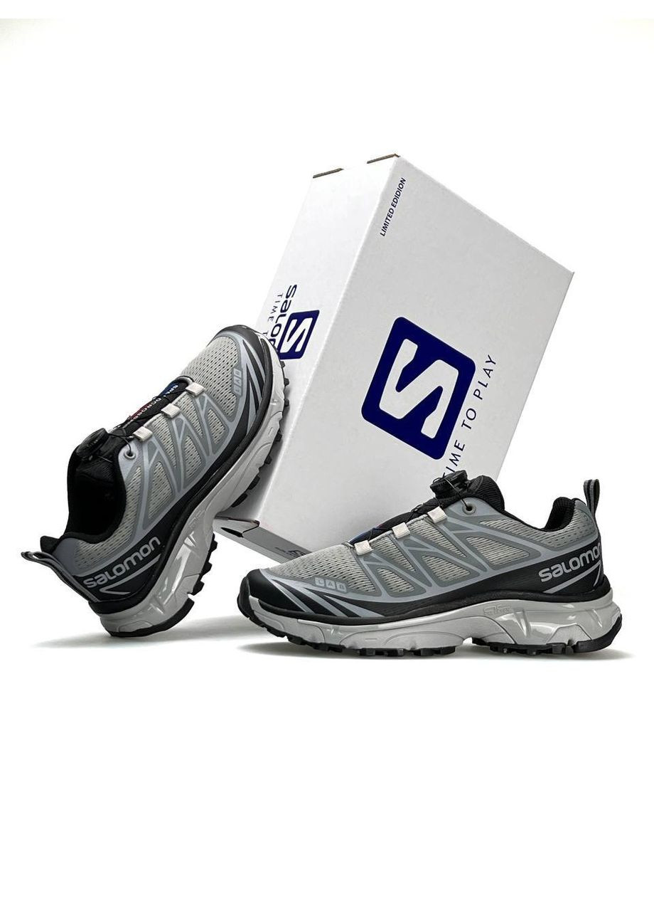 Сірі Осінні кросівки чоловічі salomon grey black No Brand Lab XT-6 New
