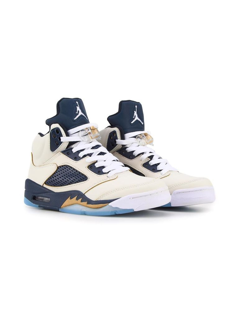 КРОССОВКИ ЖЕНСКИЕ NIKE AIR JORDAN 5 RETRO DUNK FROM ABOVE НАЙК АИР ДЖОРДАН No Brand бежевые демисезоны (367174609)