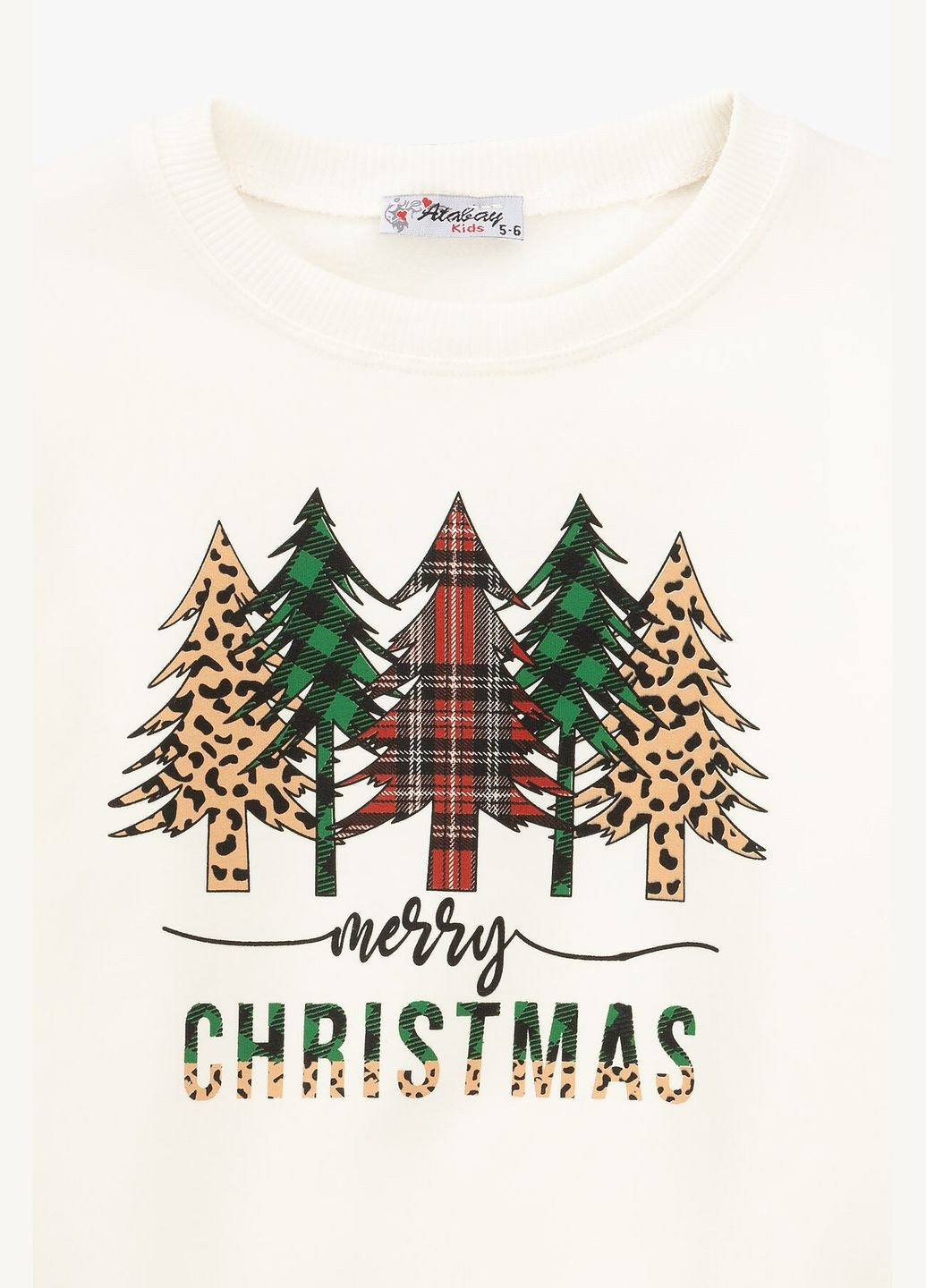 Atabey світшот з принтом для дівчинки 10705.1 116 см (ny) shop (2000990780492) молочний