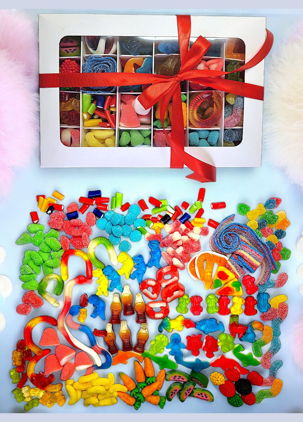 Подарочный мармеладный бокс, сладкий набор желейных конфет 800гр Trolli (316385799)