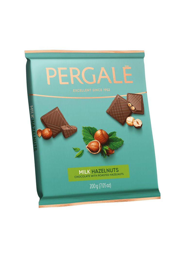 Молочный шоколад с цельными орехами (ящик, 14х200г) PERGALE (362694558)