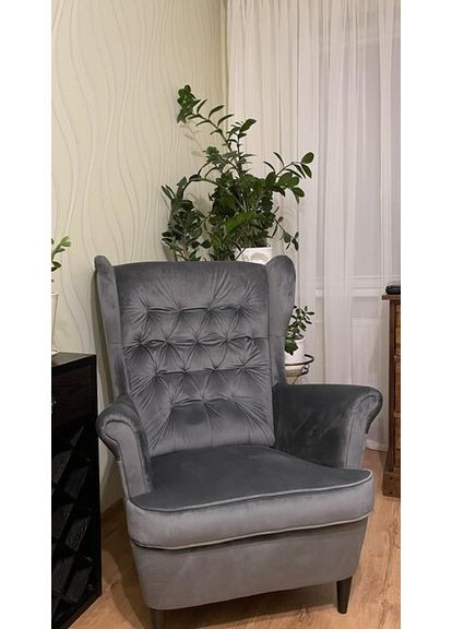 Крісло HARRY VELVET синій BLUVEL 86 / венге HARRYV86W Signal (372178297)