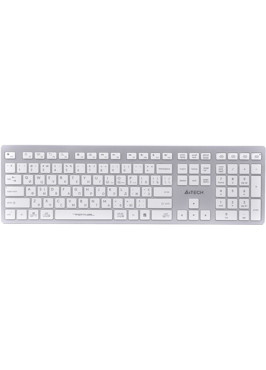 Клавіатура (FBX50C White) A4Tech fbx50c usb/bluetooth white (268141037)