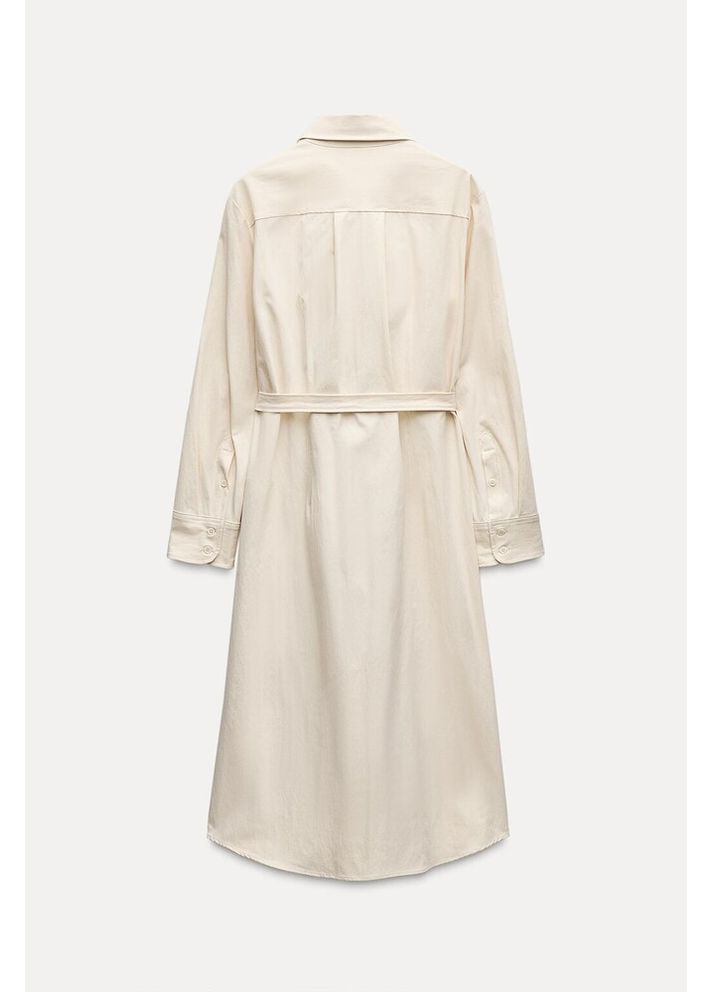 Светло-бежевое платье 9017/336 Zara