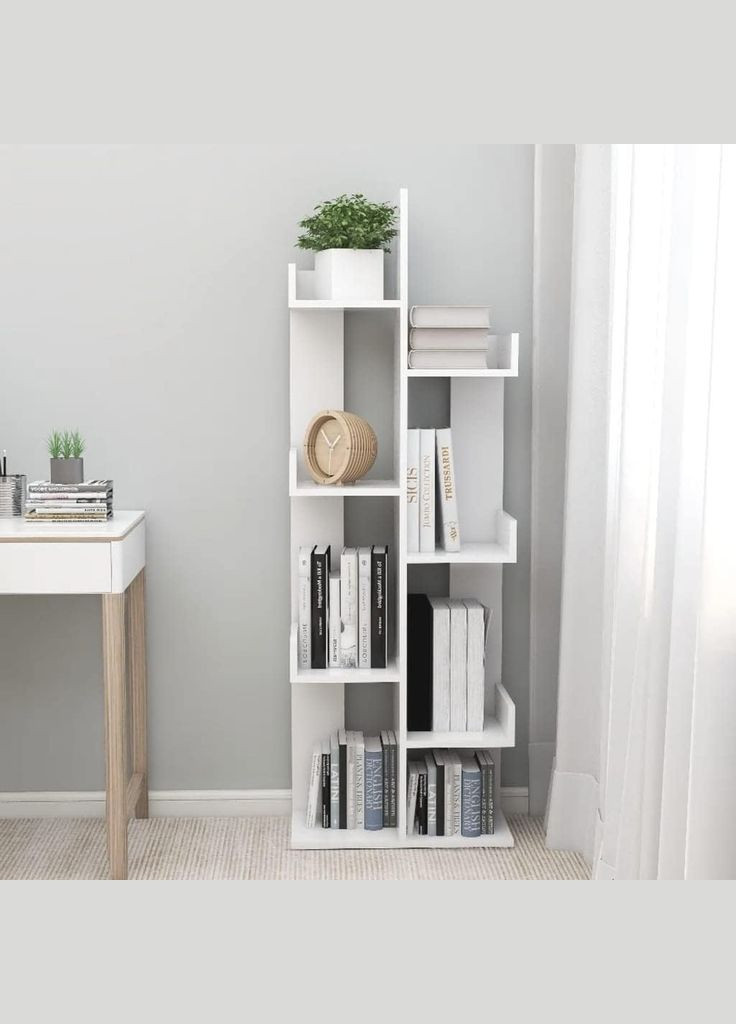 Книжные полки, Шкаф с полками, Стеллаж для книг в белом цвете Markson MS224 біла (319155118)