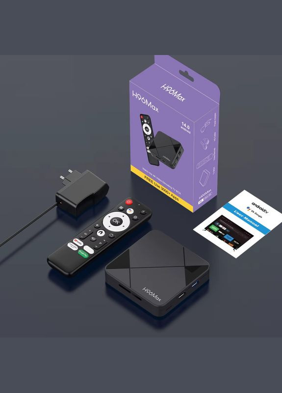 Смарт ТВ приставка Max RK3518 2/16 Гб Android TV 14 Smart Box H96 (347642479)