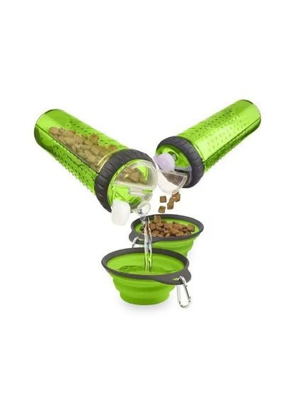 Двойная бутылка для питомца Dexas Snack DuO 2 в 1 для воды и корма No Brand (308993613)