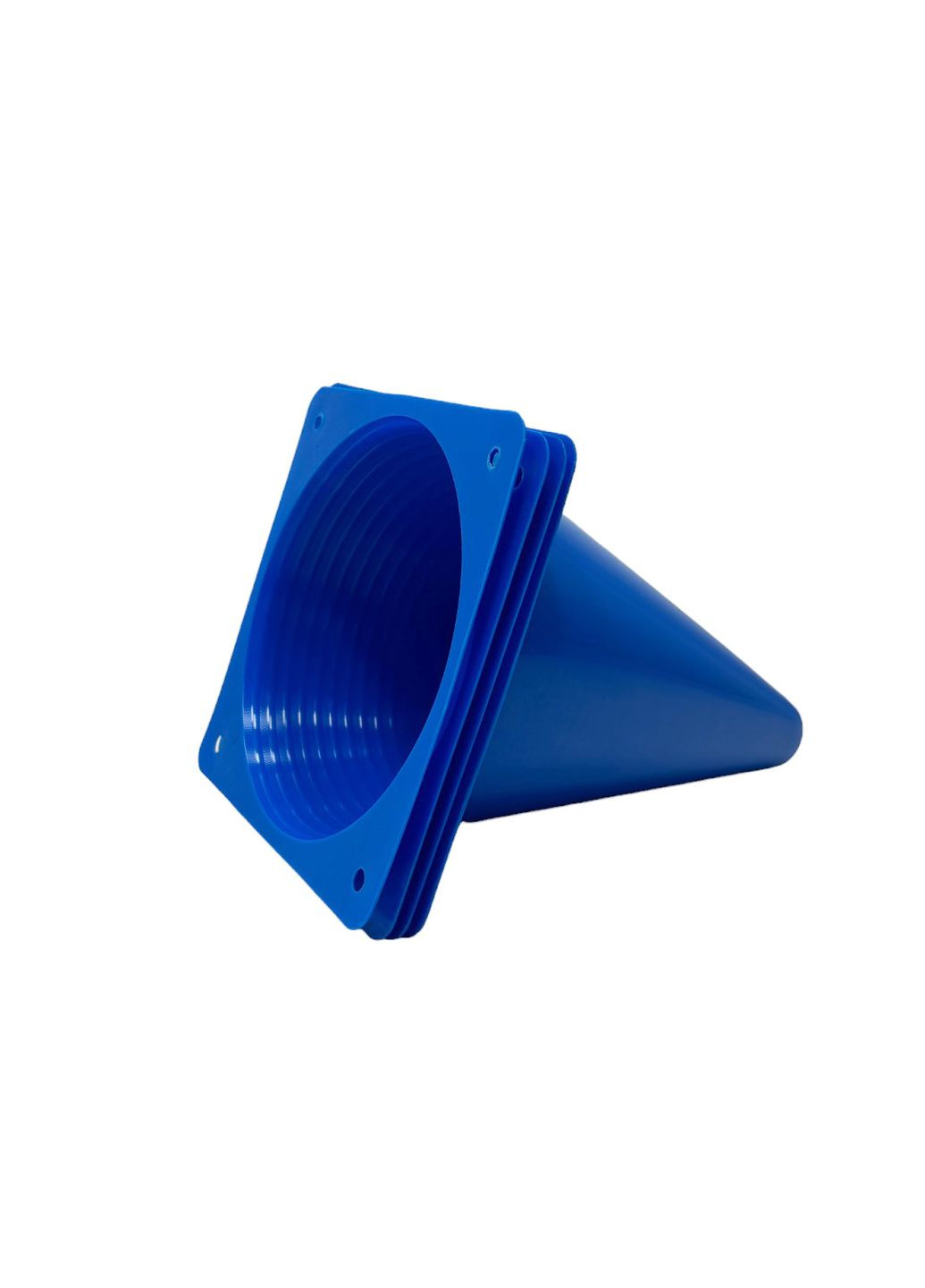 Конуси-фішки спортивні 17 см (набір з 4 штук) сині EasyFit (341528926)