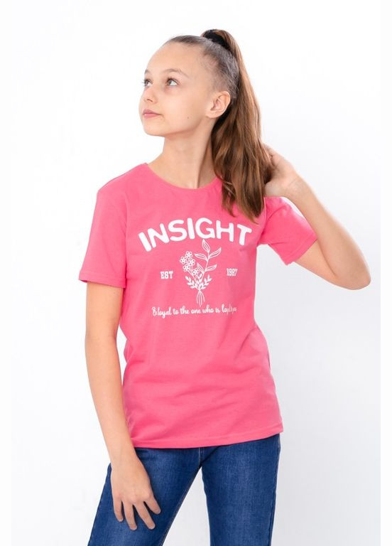 Розовая летняя футболка Носи своє