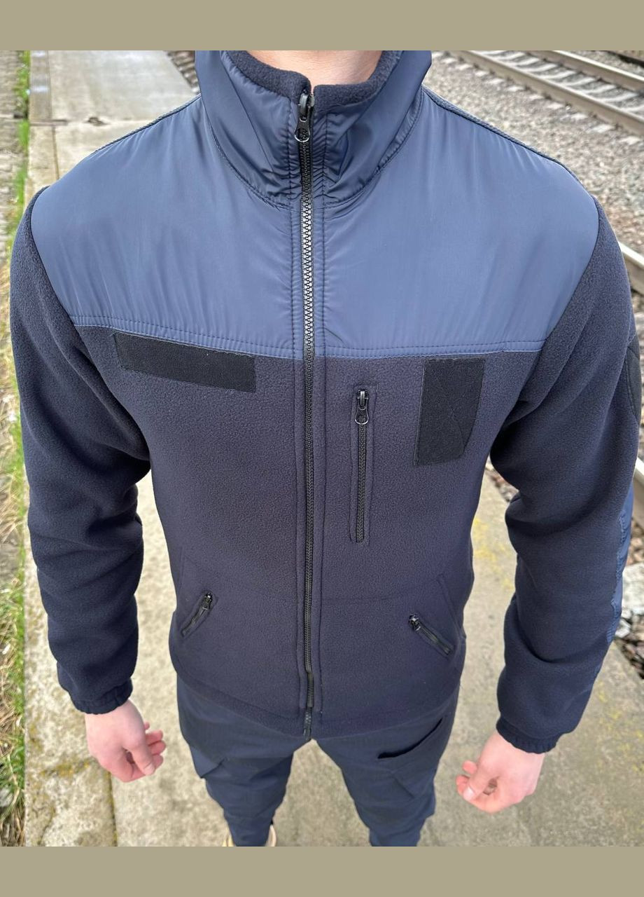 Флисовая кофта синяя ДСНС No Brand (317042106)